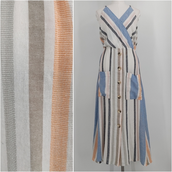 Dear Grace Dresses & Skirts - Dear Grace | linen blend midi dress